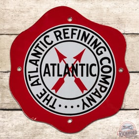 Incredible The Atlantic Refining Co. Single Sided Porcelain Logo Sign "Fried Egg"