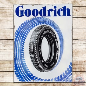 Goodrich Souple Corde Tires Double Sided Porcelain Sign