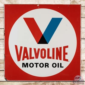 Valvoline Motor Oil 30" Double Sided Tin Sign w/ Logo