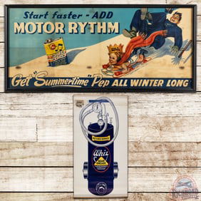Group of 2 Whiz Advertising Posters Gear Grease & Motor Rhythm