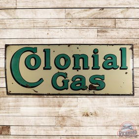 Colonial Gas 10' Single Sided Porcelain Sign "Large"