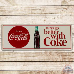 Excellent Drink Coca Cola Things Go Better with Coke Metal Sign