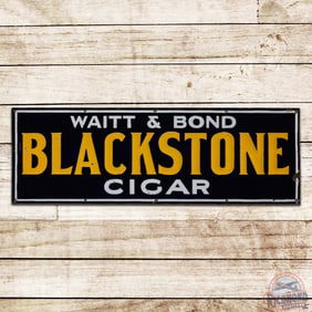 Waitt & Bond Blackstone Cigar Emb. Single Sided Porcelain Sign