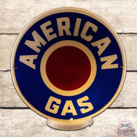 Superb American Gas 12.5" Complete Milk Glass Body Gas Pump Globe