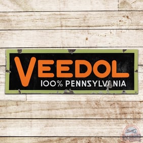 Veedol 100% Pennsylvania Motor Oil Single Sided Porcelain Sign