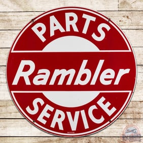 Rambler Parts Service 42" Double Sided Porcelain Sign