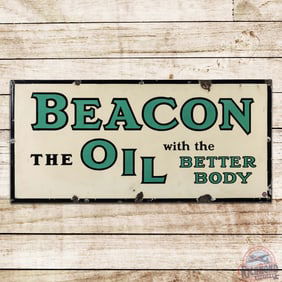 Beacon "The Oil with the Better Body' Single Sided Porcelain Sign