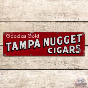 Good as Gold Tampa Nugget Cigars Single Sided Porcelain Sign