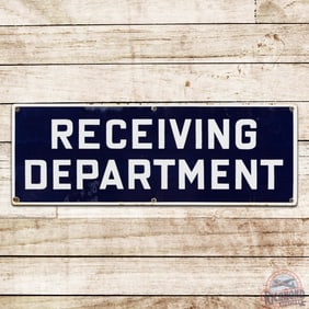 Receiving Department Single Sided Porcelain Sign