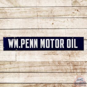 Wm. Penn Motor Oil Double Sided Porcelain Sign