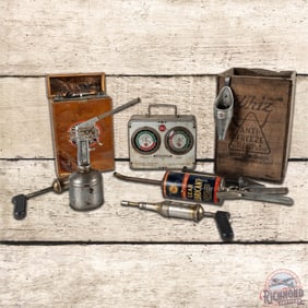 Whiz Advertising Group Crate Grease Guns Emergency Gasoline Tank & More