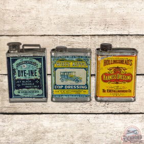 Group of 3 Whiz Metal Pint Advertising Cans