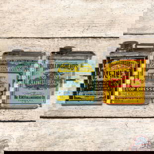 Group of 3 Whiz Metal Pint Advertising Cans: Lot of 3 metal pint cans have the original lids with some product inside. The cans have very good color and shine with areas of light wear and paint loss. The cans have a great look with vibrant color