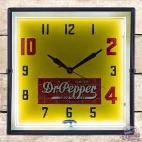 Drink Dr. Pepper "Good for Life" Neon Advertising Clock