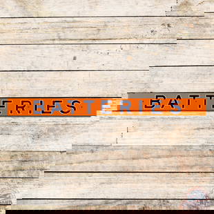 Superb Union 76 Batteries Service Station Single Sided Porcelain Sign: SSP (single sided porcelain) sign has amazing color and gloss. The field is very clean overall with minor surface marks and small chips at one mount hole. The perimeter has small chips along the