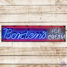 Borden's Ice Cream 5' Single Sided Porcelain Neon Sign