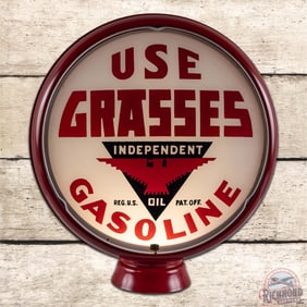 Superb Used Grasses Independent Gasoline 15" Single Lens w/ HP Metal Gas Pump Globe Body
