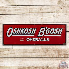Oshkosh B'Gosh Union Made Overalls Single Sided Porcelain Sign