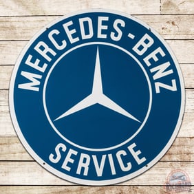 Excellent Mercedes Benz Service 42" Double Sided Porcelain Sign
