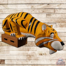 Original Large Esso Tiger Gas Station Statue