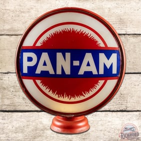 Pan-Am Gasoline Complete 15" Gas Pump Metal Body Globe