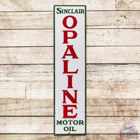 Sinclair Opaline Motor Oil Vertical Single Sided Porcelain Sign