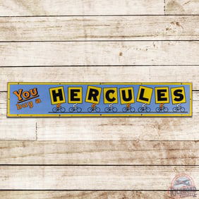 Amazing You Buy A Hercules Tire Single Sided Porcelain Sign w/ Bicycles