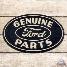 Scarce Ford Genuine Parts Emb. SS Soybean Sign