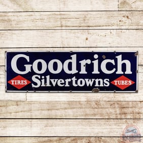 Goodrich Silvertowns Tires Tubes Single Sided Porcelain Sign