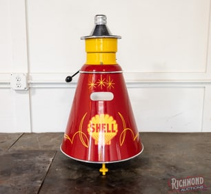 Restored Shell Service Station Tire Balancer