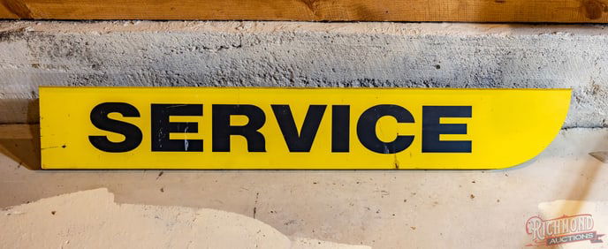 Service Die Cut Double Sided Tin Flange Sign