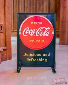 Early Drink Coca-Cola Sidewalk Sign