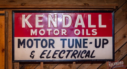 Kendall Motor Tune Up and Electrical Single Sided Tin Sign
