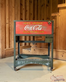 Drink Coca-Cola "Serve Yourself Please Pay the Clerk" Glasscock Ice Chest