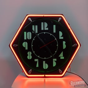 Electric Neon Clock Co. 20" Octagon Advertising Clock