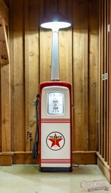 Texaco Martin & Schwartz 80 Restored Gas Pump With Custom Made Station Lighter