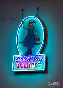 Dutch Boy Paints Single Sided Porcelain Neon Sign
