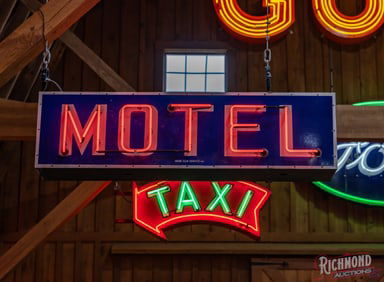 Motel Double Sided Porcelain Neon Sign