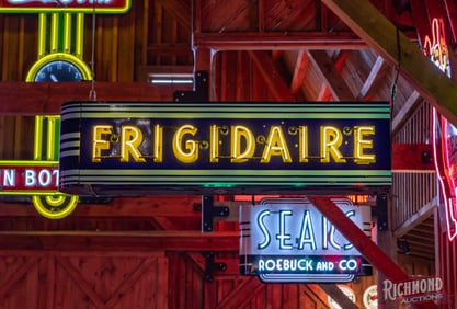 Frigidaire Double Sided Porcelain Factory Neon Sign
