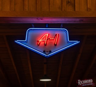 Ford A-1 Single Sided Porcelain Neon Sign