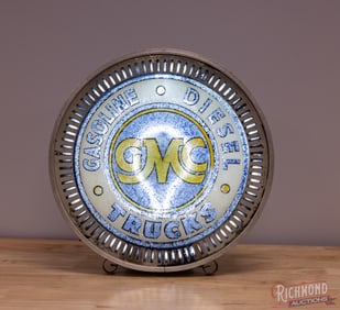 GMC Gasoline Diesel Trucks 18" Spinner Neon Advertising Sign