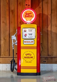 Shell Wayne 100-B Restored Gas Pump 