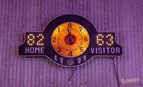 Early Lighted Medart Basketball Scoreboard