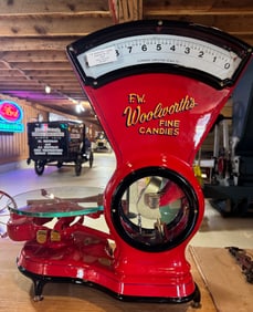 Fully Restored 1920 F.W. Woolworth's Fine Candies Stimpson No. 40 Counter Scale