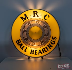 Superb M-R-C Ball Bearings 15" Lighted Motion Advertising Sign