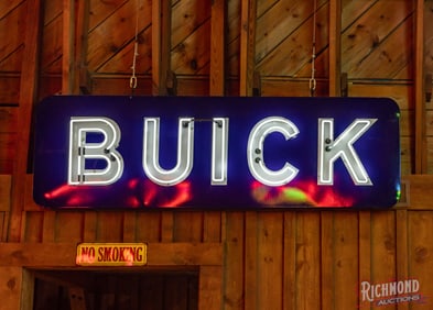 Fantastic Buick 8' Single Sided Porcelain Factory Neon Sign