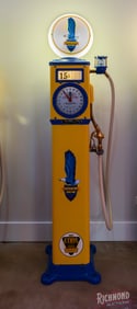 Richfield Bowser 310 Exacto Sentry Restored Clock Face Gas Pump