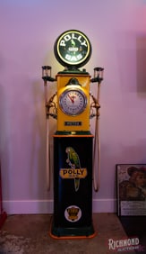 Polly Bennett 250 Restored Clock Face Gas Pump