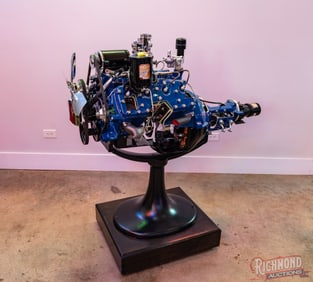 24 Stud Ford Flathead Cutaway Display Engine On Cast Iron Stand