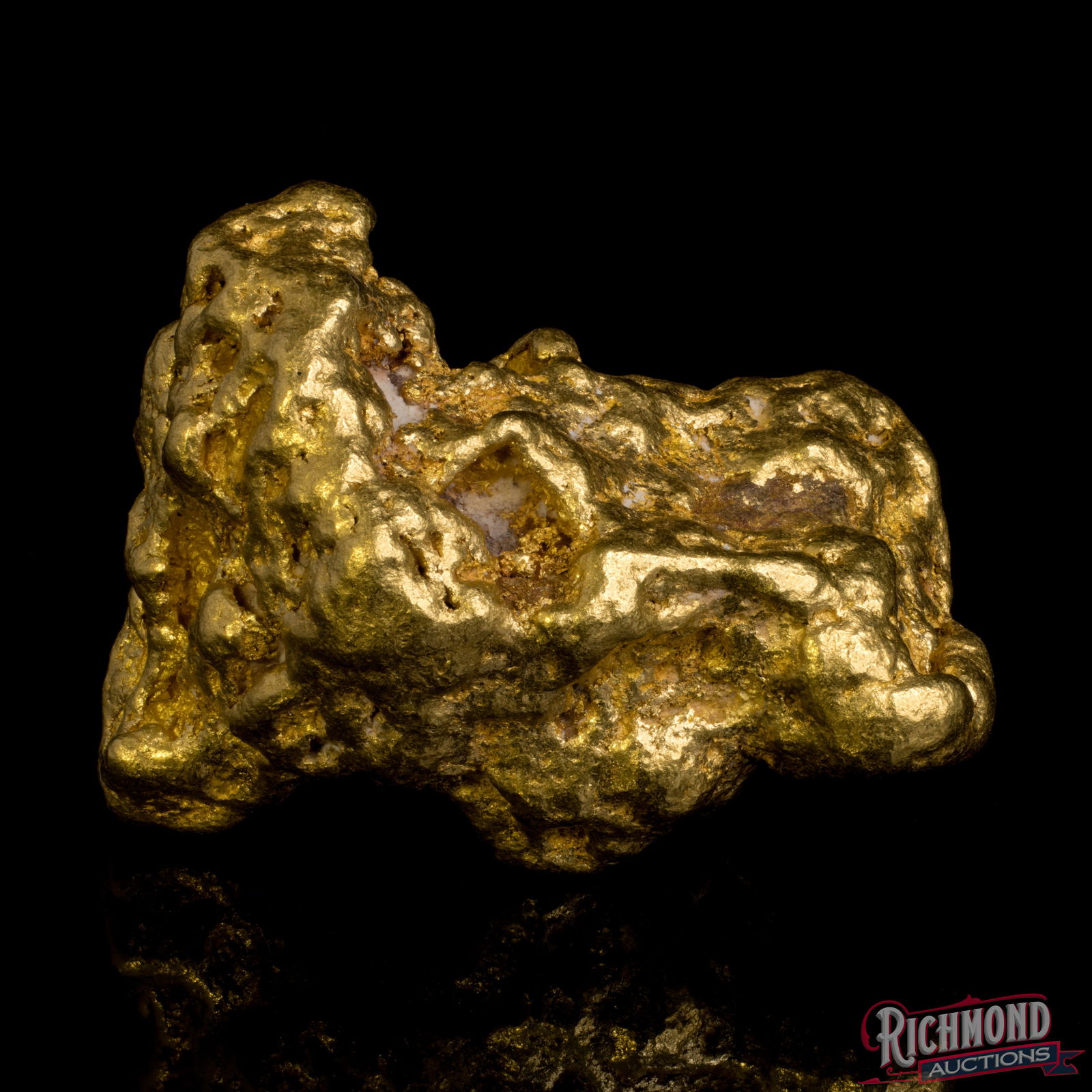19.84 gram Water Worn "Golden Triangle" Gold Nugget